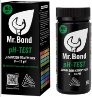 Комплект полосок индикаторов Mr.Bond pH-TEST для измерения PH, 100шт