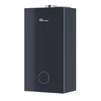 Газовый настенный котел одноконтурный E8 tempo GHA32V стеклянная панель серый графит