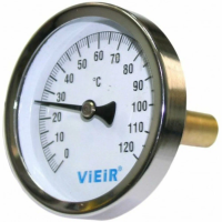 Термометр с погруж. гильзой VIEIR 50мм 120гр (1/100)