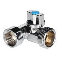 Кран шаровой VALTEC для подкл. с/т приборов 1/2"х3/4"х1/2" (1/90)