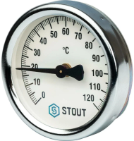 Термометр накладной с пружиной STOUT 63мм