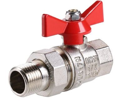  Кран шаровой полнопроходной с полусгоном VALTEC BASE 1 1/4'' рукоятка-бабочка, ВР-НР (4/36) купить в Воронеже