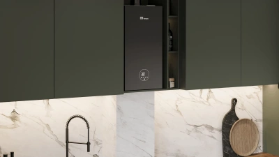  Газовый настенный котел одноконтурный E8 tempo GHC24V стеклянная панель чёрная купить в Воронеже