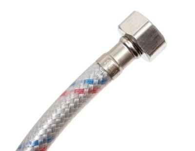  Гибкая подводка для воды 1/2" вр/нр, 30 см  ELKA оплетка нейлон ПВХ купить в Воронеже