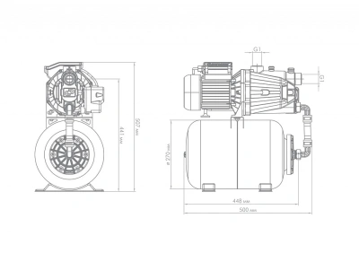  Насосная станция ДЖИЛЕКС ДЖАМБО 70/50 П-24л (2.0) купить в Воронеже