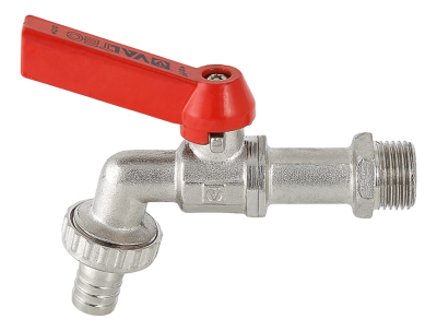  Кран водоразборный VALTEC 1/2'' со штуцером  (10/80) купить в Воронеже