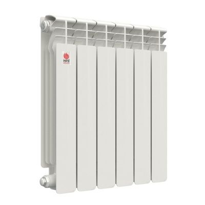  Радиатор биметаллический НРЗ серия ПРОФИ 500/100 4 секции вес 2,0кг 197Вт купить в Воронеже