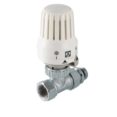  Клапан с термостатической головкой VALTEC, для рад. прямой 1/2" (1/22) купить в Воронеже