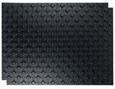 Мат для теплого пола с бобышками черный STOUT 1100х800х1 (без теплоизолирующего слоя)