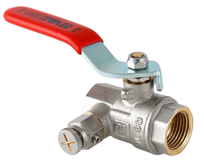  Кран шаровой полнопроходной  с дренажом и воздухоотводчиком VALTEC BASE 1/2'', ВР-ВР (12/108) купить в Воронеже