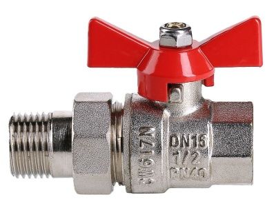  Кран шаровой полнопроходной с полусгоном VALTEC BASE 1 1/4'' рукоятка-бабочка, ВР-НР (4/36) купить в Воронеже