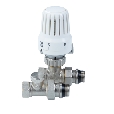  Комплект прямой 1/2" терморегулирующего оборудования для рад. (термостатическая головка, термостатич купить в Воронеже