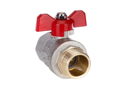  Кран шаровой  1/2" бабочка вр/нр VIEIR (14/112) вес - 164гр купить в Воронеже