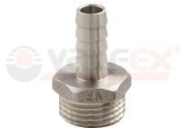Штуцер для шланга VALFEX  1/2''х10 нр никель (10/350)