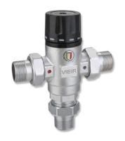 Клапан термостатический смесительный для ГВС 36-50 гр.  1" н.р. VIEIR (1/20)