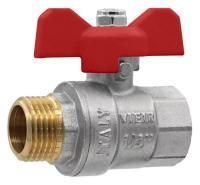 Кран шаровой  1/2" бабочка вр/нр VIEIR (14/112) вес - 164гр