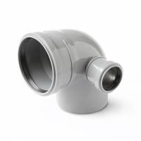 Отвод для внутренней канализации PRO AQUA с выходом правый 110*50/87,5° (1/28)