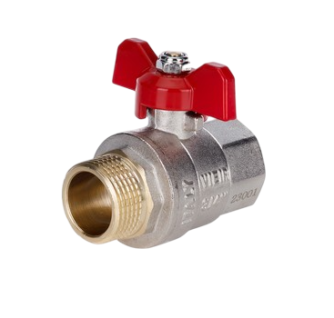  Кран шаровой  1/2" бабочка вр/нр VIEIR (14/112) вес - 164гр купить в Воронеже