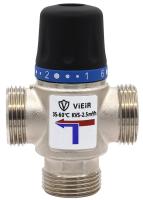 Клапан термостатический смесительный для Т.П. 35-60 гр. 1" н.р. KVS 2,5 VIEIR (1/30)