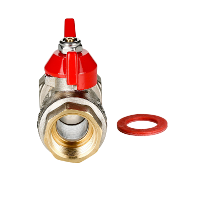  Кран шаровой полнопроходной  с накидной гайкой VALTEC BASE 3/4''x1'' рукоятка-бабочка,  ВР-ВР (12/72) купить в Воронеже