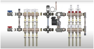  Насосно-смесительный узел для теплого пола VIEIR (1/5) купить в Воронеже
