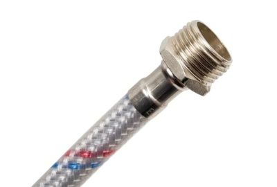  Гибкая подводка для воды 1/2" вр/нр, 50 см  ELKA оплетка нейлон ПВХ купить в Воронеже